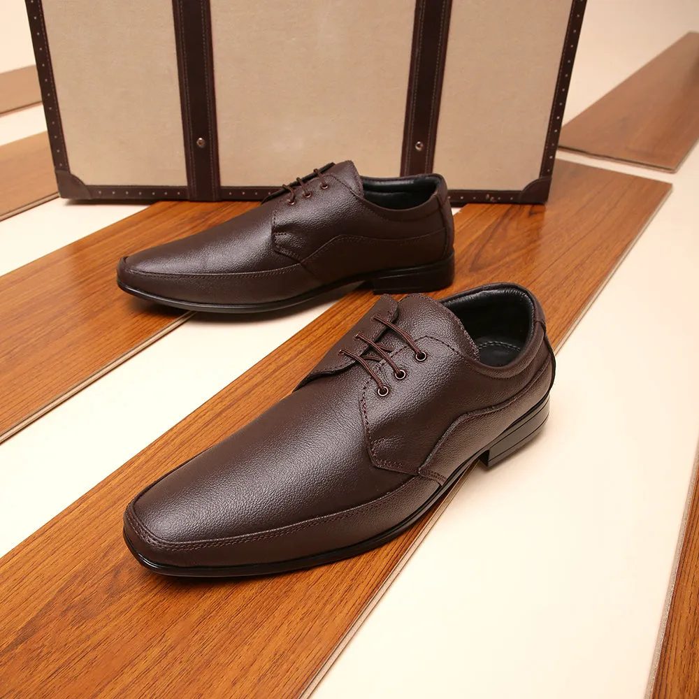 Fortune (Brown) Classic Oxford Shoes For Men HOL-14 By Liberty Hygroscopic Lining Molded Heel Cradle