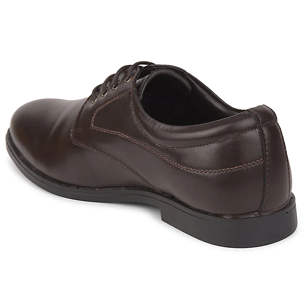 Fortune Brown Formal Lacing Derby Shoes For Men MAJESTIC-1 By Liberty pronation - control