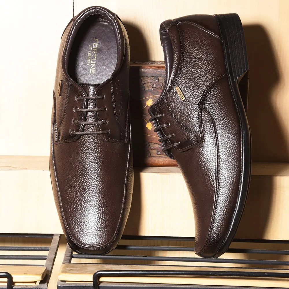 unisex running Fortune By Liberty HIL-10 Formal Derby Shoes For Men - Brown