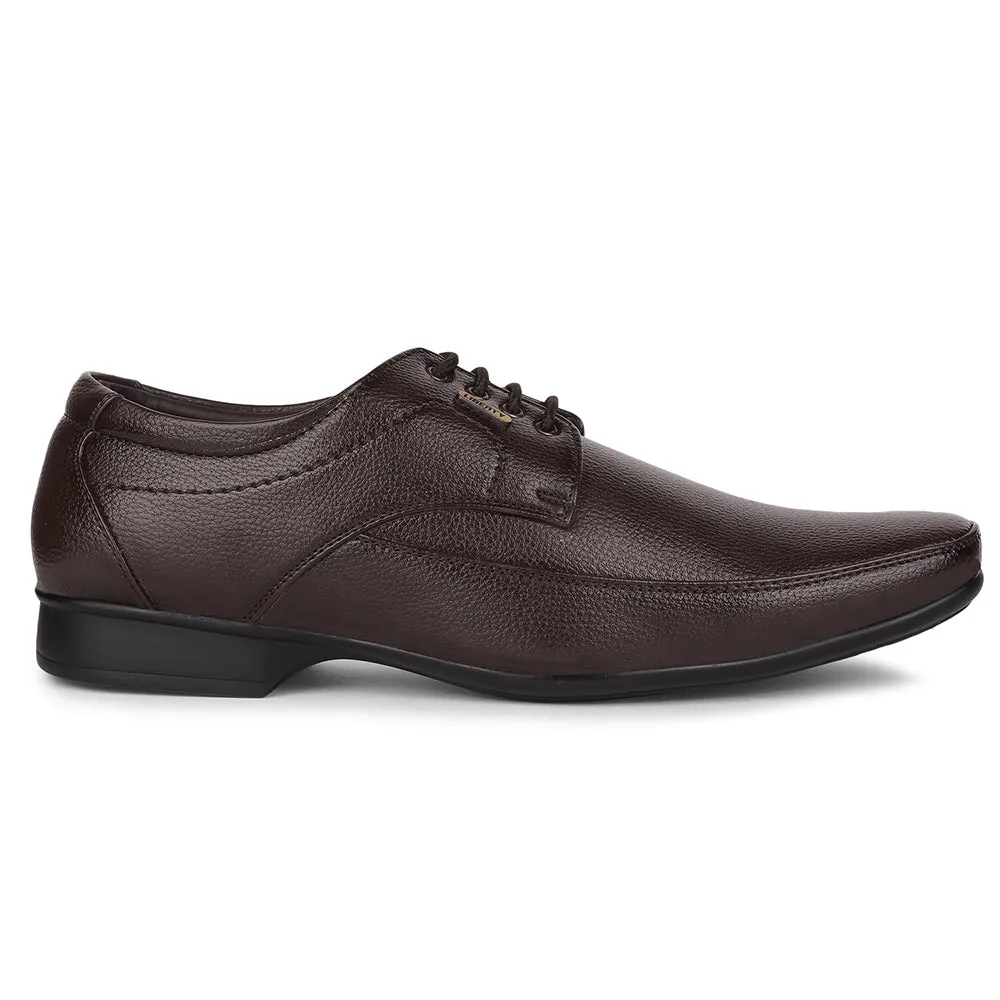 Fortune By Liberty HIL-7 Formal Derby Shoes For Men - Brown comfortable running shoes
