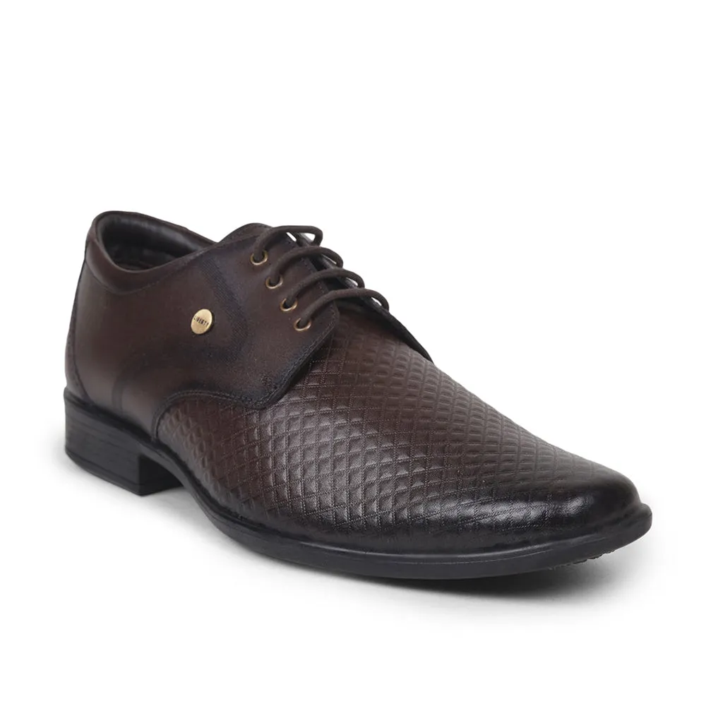 Grip Fortune By Liberty Men LB-28-01E Brown Formal Lacing Shoes