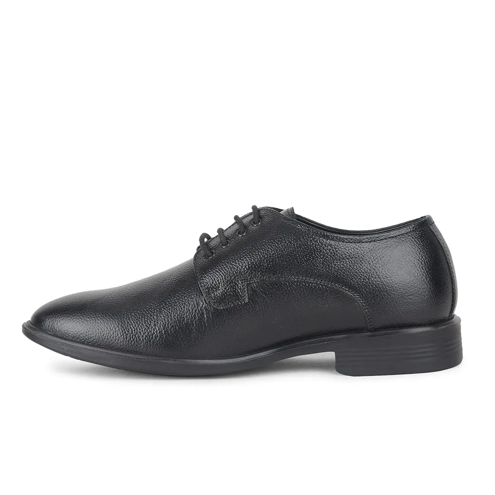 leather - free running in a tundra area shoes Fortune by Liberty Men LOM-605 Black Formal Lacing Derby Shoes