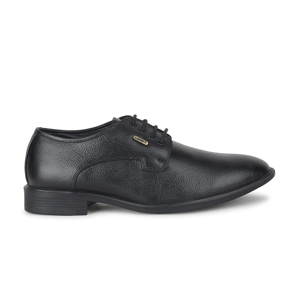 Fortune by Liberty Men LOM-605 Black Formal Lacing Derby Shoes Anti - slip sole