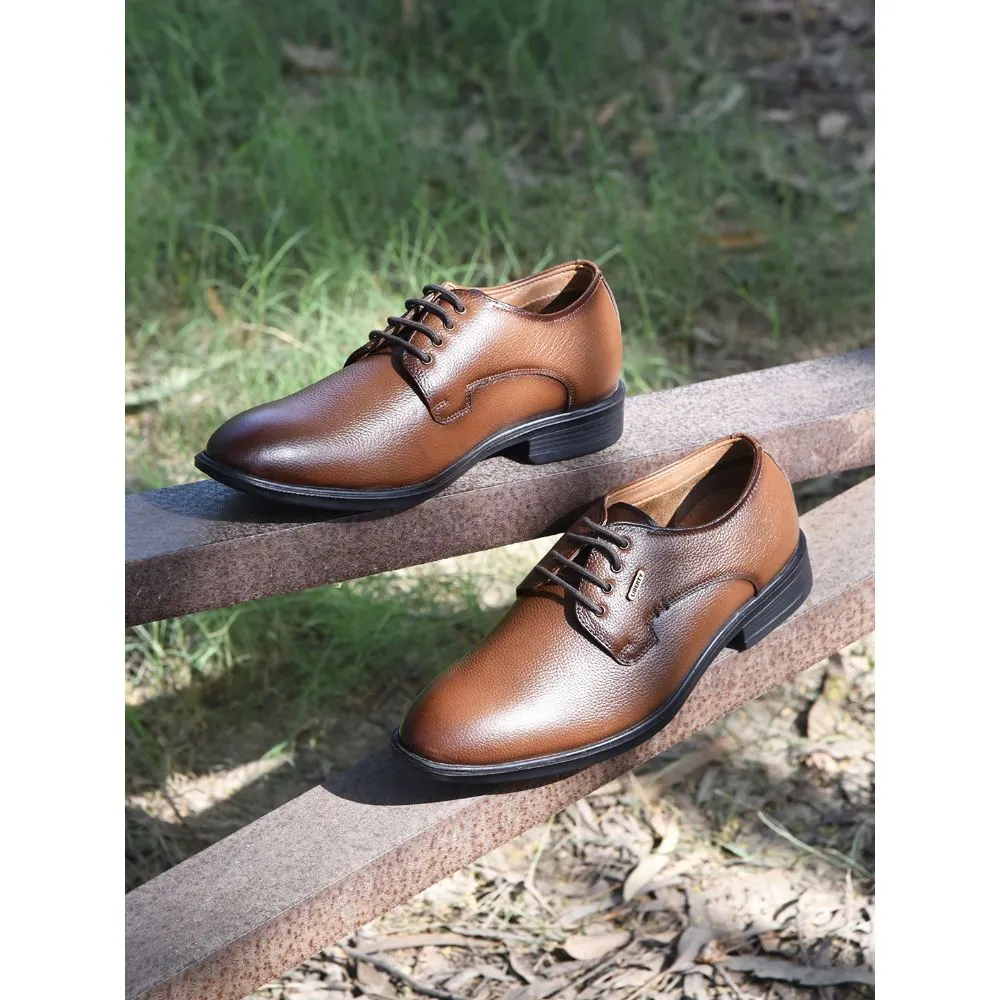Fortune by Liberty Men LOM-605 Tan Formal Lacing Derby Shoes streamlined - design shoes