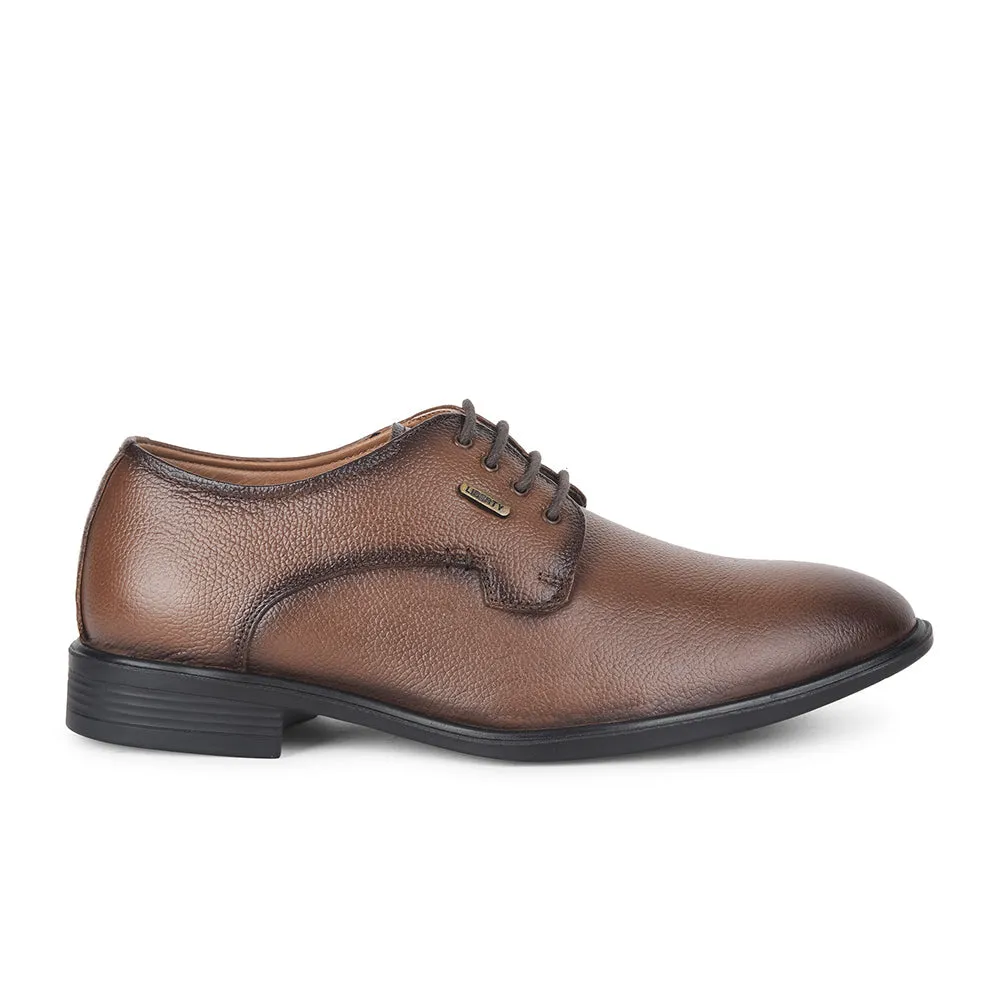 NylonMesh Torsional Stability Web Fortune by Liberty Men LOM-605 Tan Formal Lacing Derby Shoes