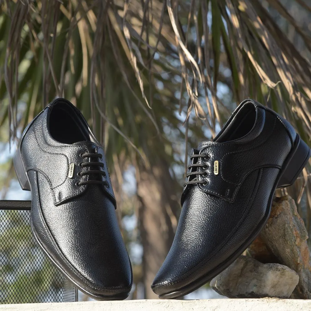 Fortune By Liberty Mens HIL-7 Black Formal Lacing Shoes durable rubber shoes