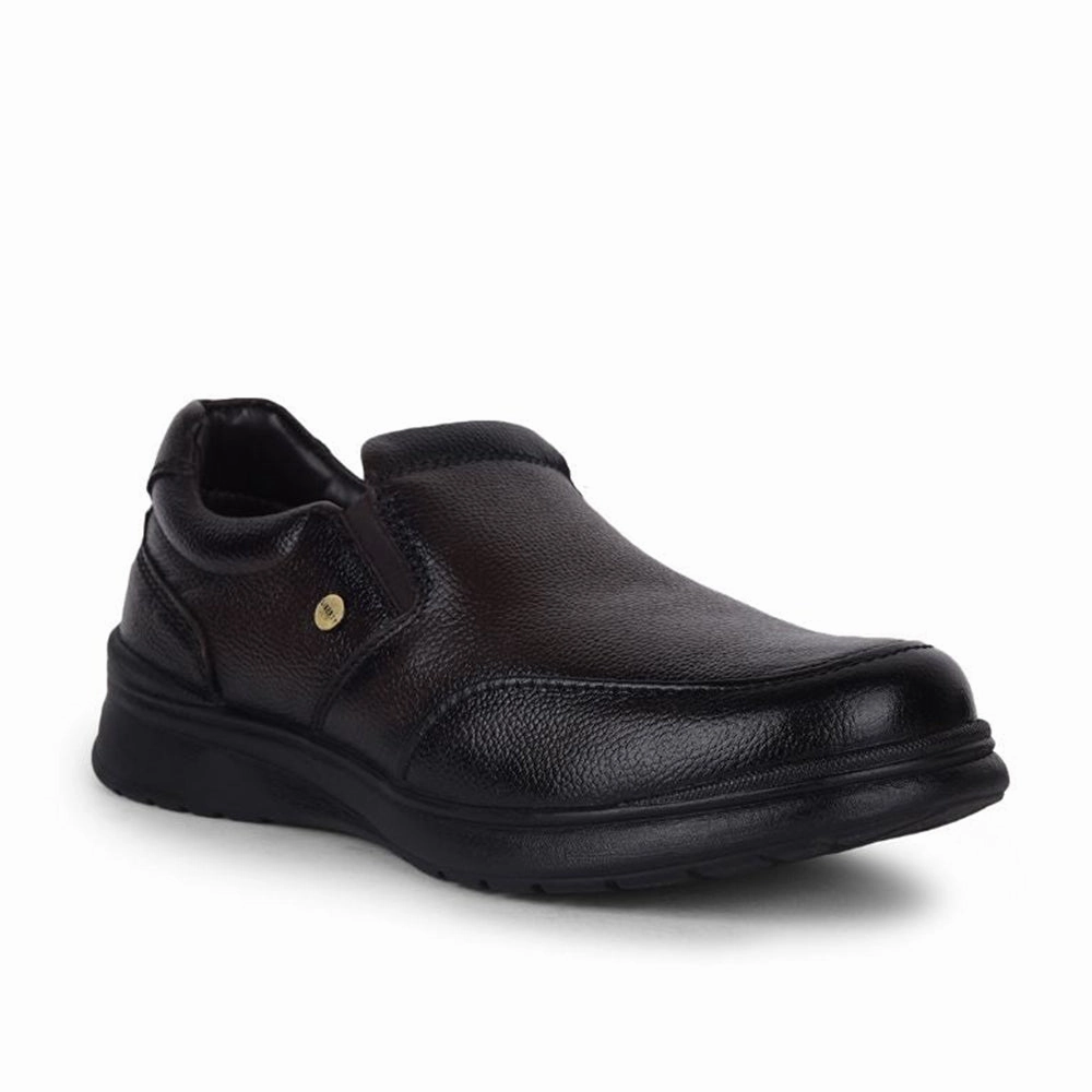 Fortune Brown Formal Non Lacing Shoes For Men DEOX-1E By Liberty square - design shoes Moisture Wicking Lining