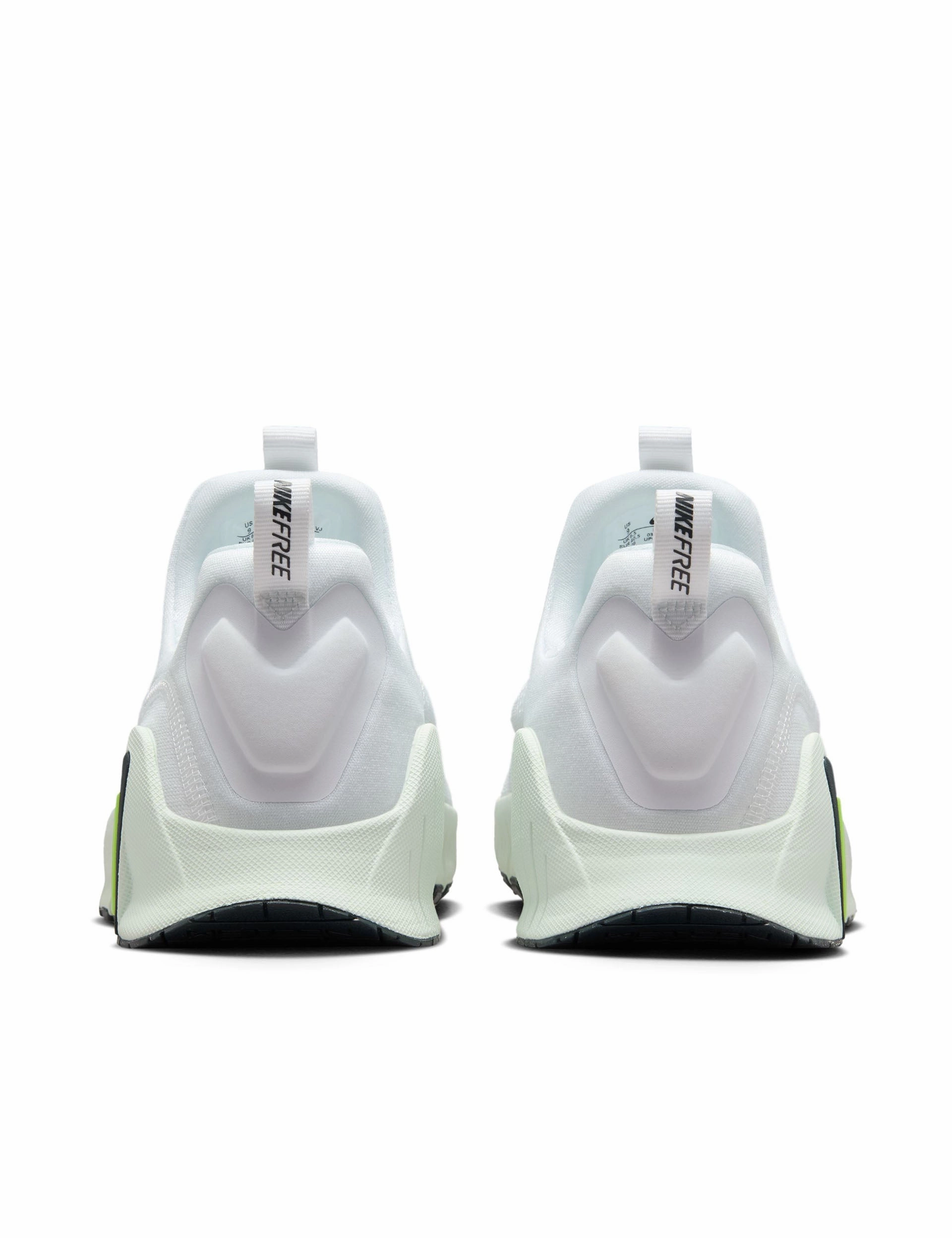 Free Metcon 6 Shoes - White/Cyber/Barely Green Open Toe Design