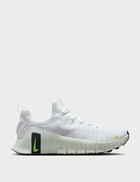 Heel Free Metcon 6 Shoes - White/Cyber/Barely Green