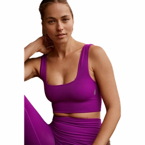 Free People Square Neck Good Karma Bra Matching Set Non Restrictive Movement