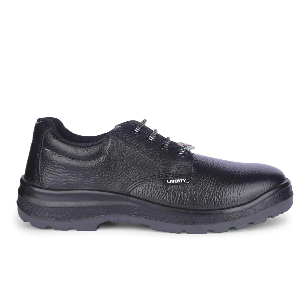 Fashionable appearance Freedom By Liberty Mens SURAKSHARA Black Safety Lacing Shoes