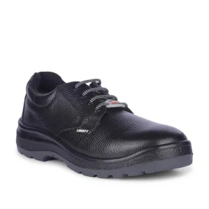 Freedom By Liberty Mens SURAKSHARA Black Safety Lacing Shoes Running Gear running in windy weather shoes