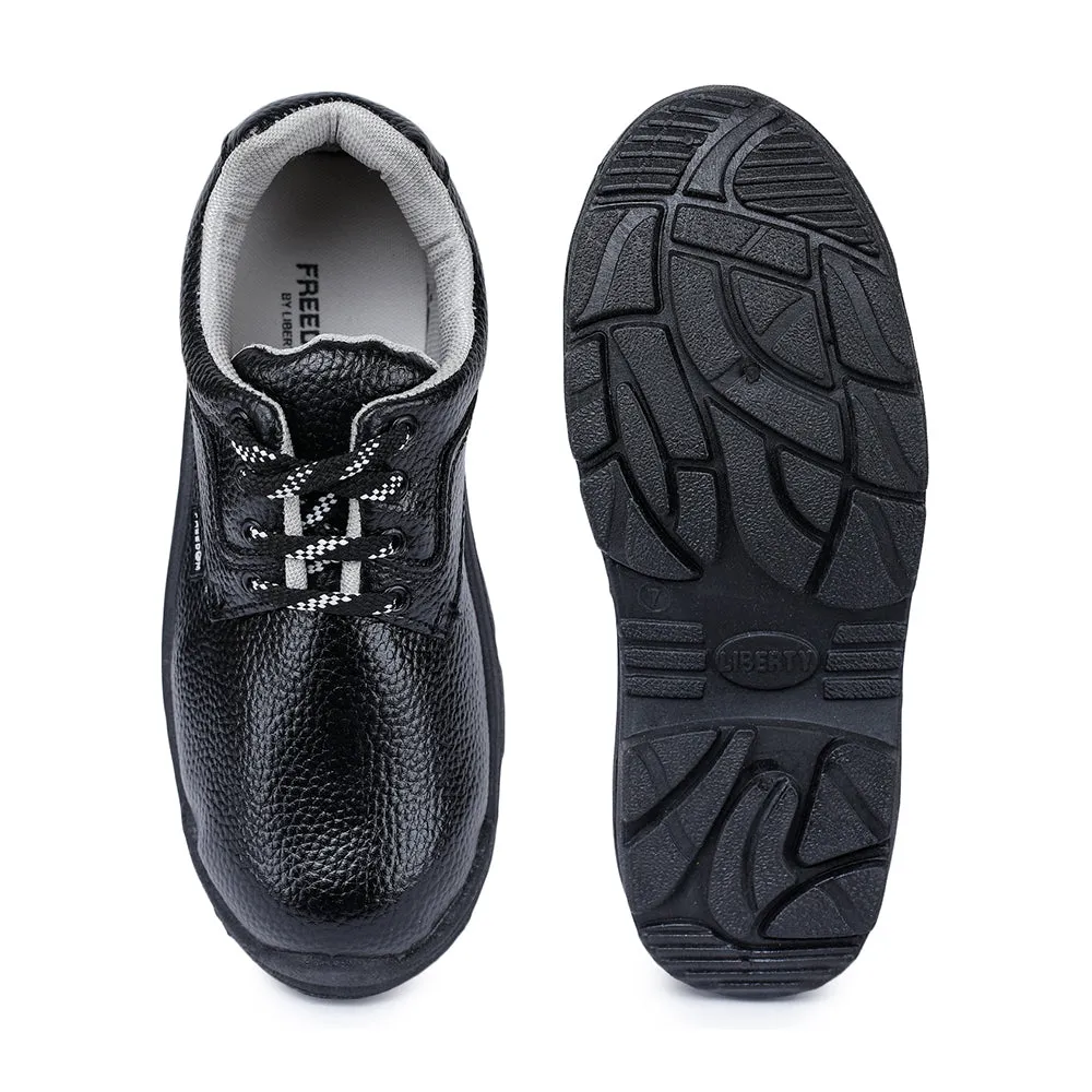 Heel Cup Support traction - control shoes Freedom Casual (Black) Safety Marked Steel Toe Shoes VIJYATA-1A By Liberty