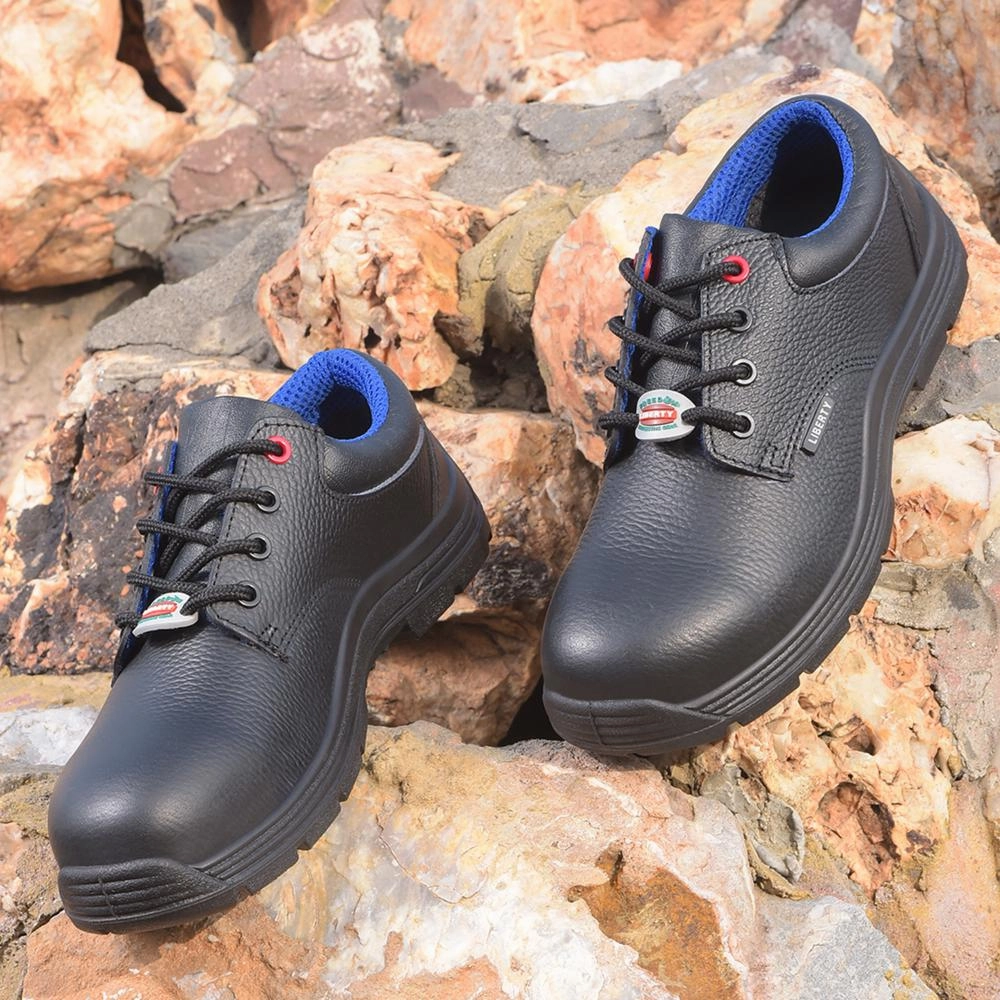 Speed Cushioning Freedom By Liberty Mens SURKSHA2CJ Black Safety Lacing Shoes