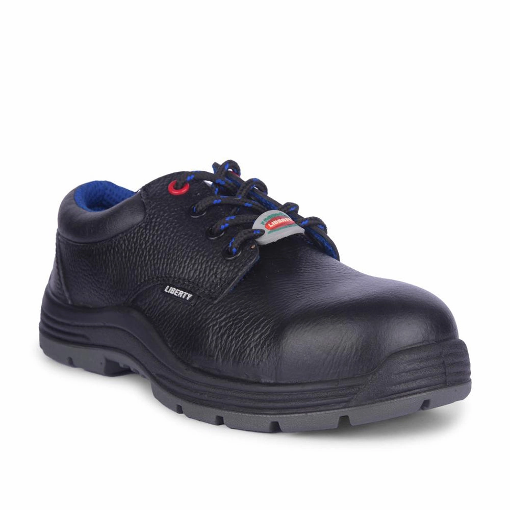 Freedom By Liberty Mens SURKSHA2CJ Black Safety Lacing Shoes Multi Layer Cushion Stack