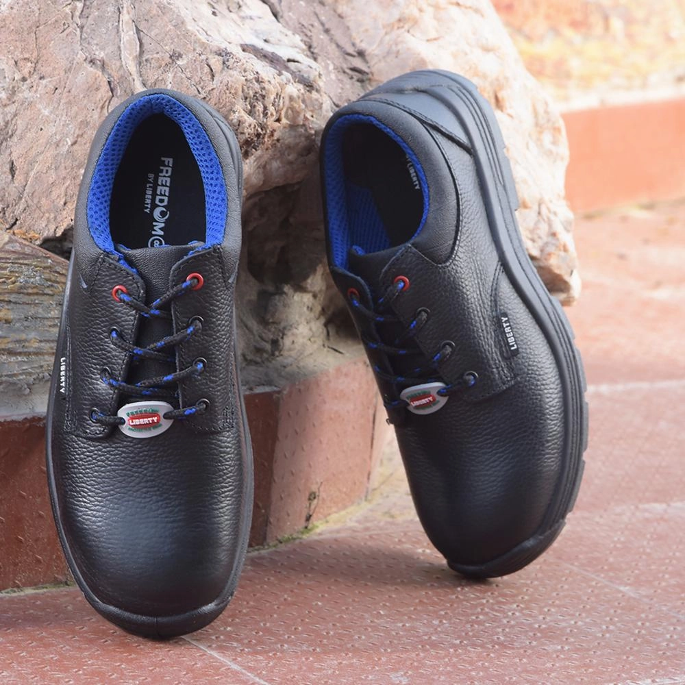 Freedom By Liberty Mens SURKSHA2SJ Black Safety Lacing Shoes dawn run running shoes gradient - design shoes