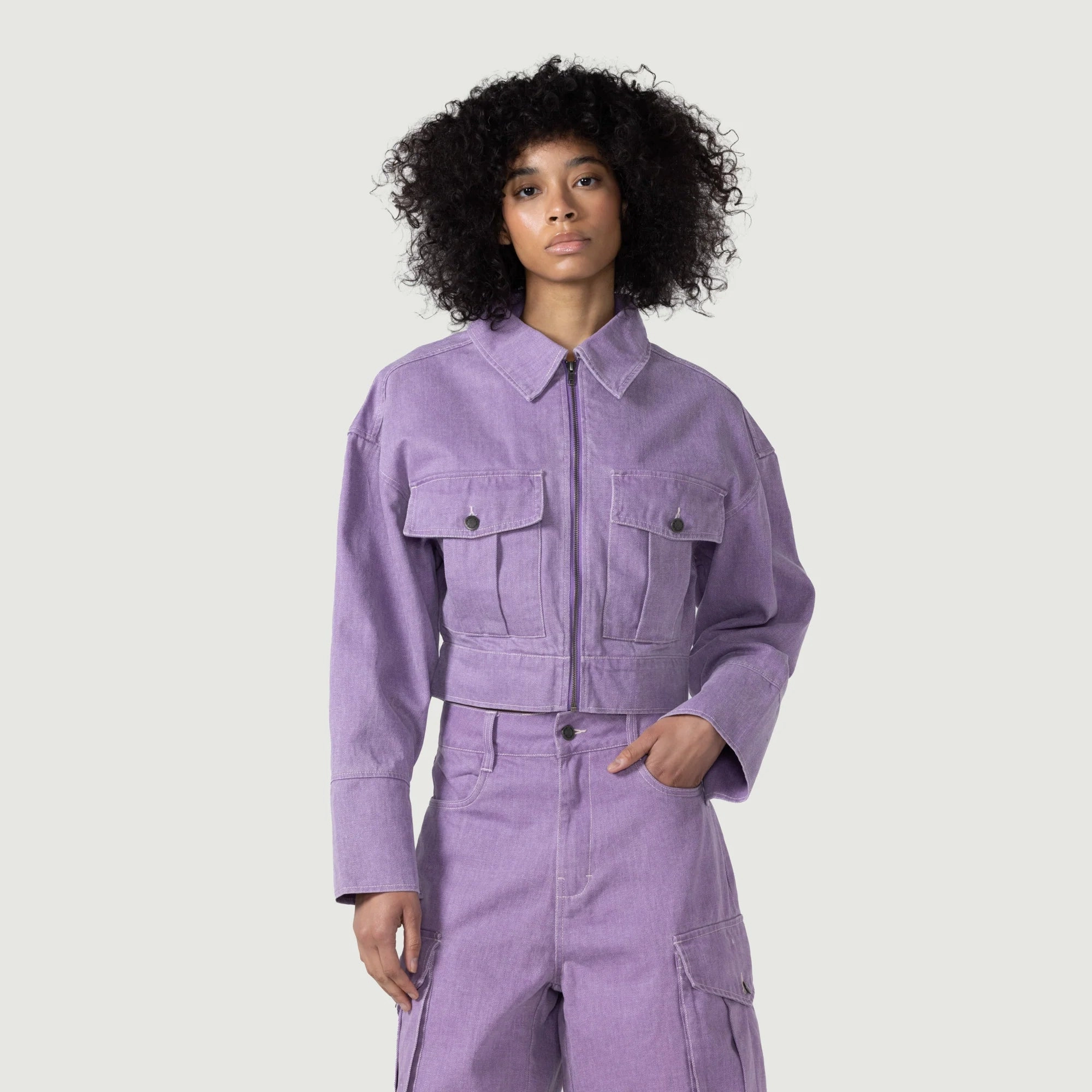 Women's Honor The Gift Oversized Workman Jacket 'Purple' Sustainable Base
