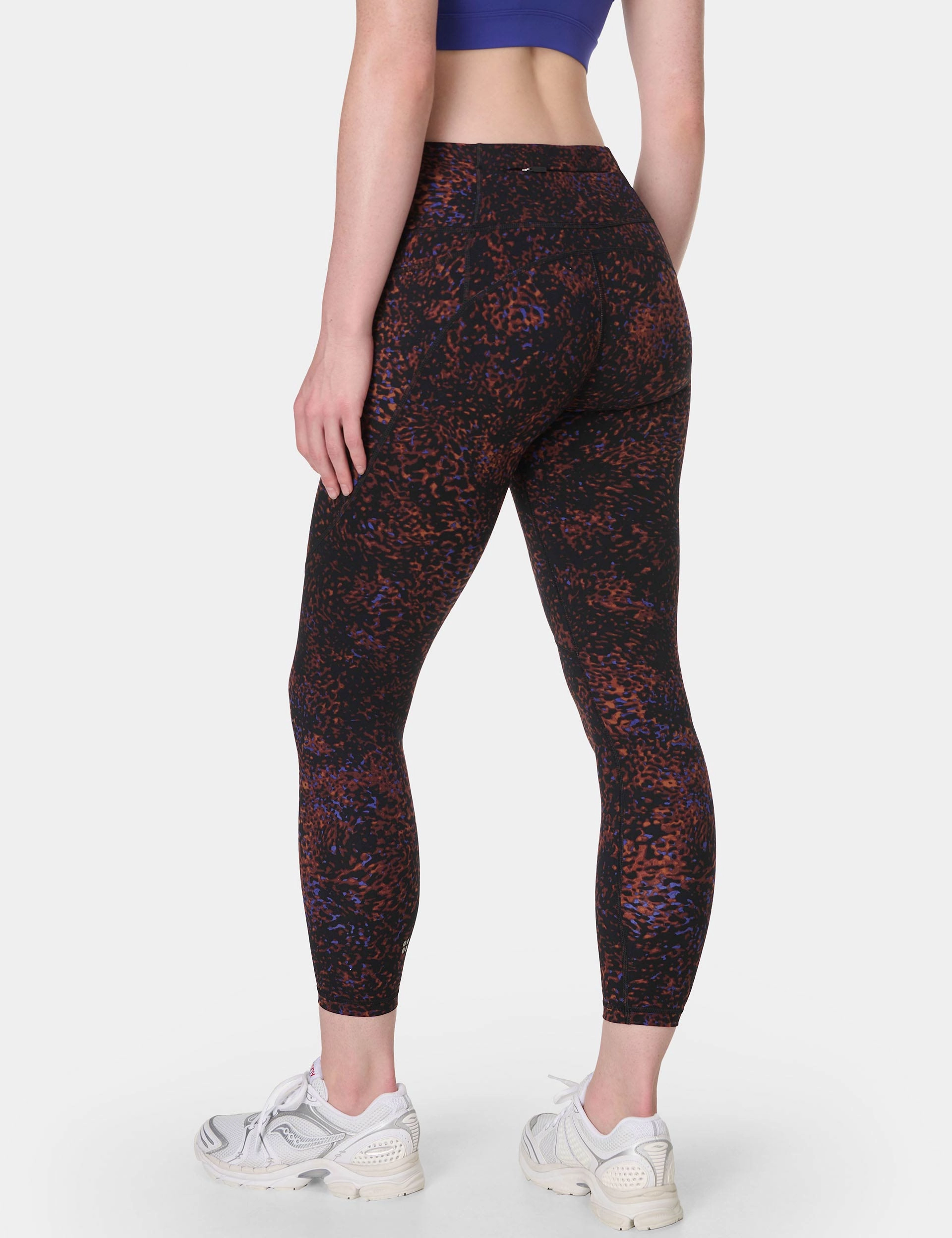 Casual Blouse Clear Tone Power 7/8 Gym Leggings - Brown Tortoise Print