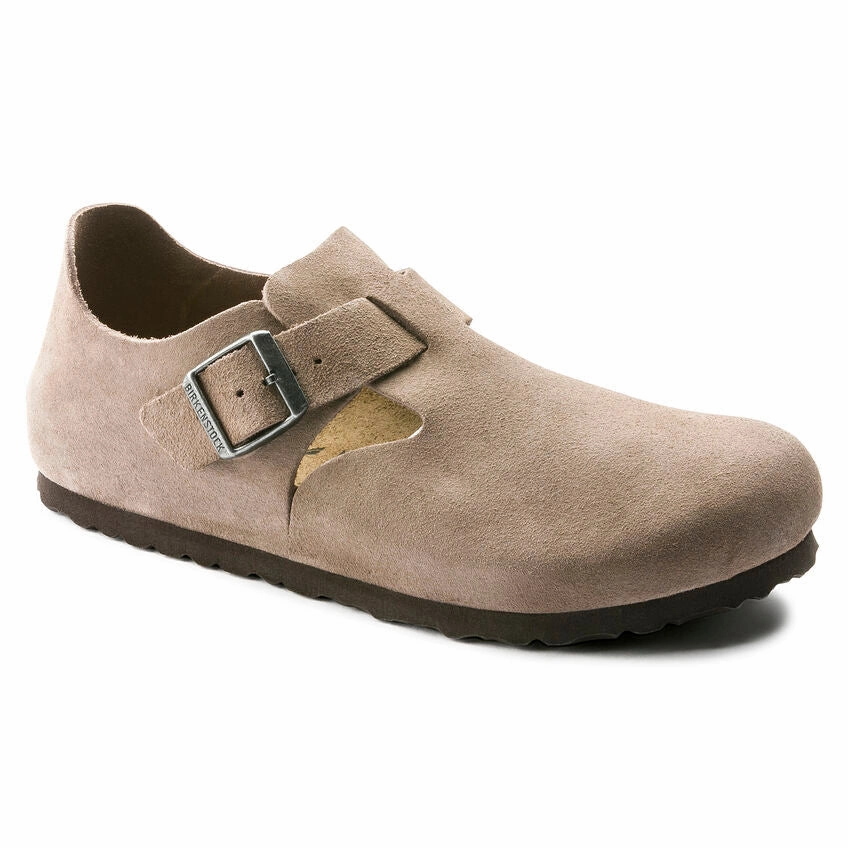 Birkenstock London - Taupe Suede Tulle Soul Transitional Clothing