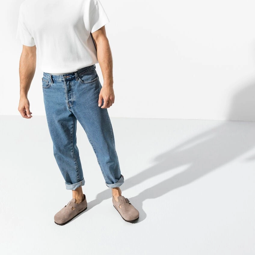 Birkenstock London - Taupe Suede Light Wool