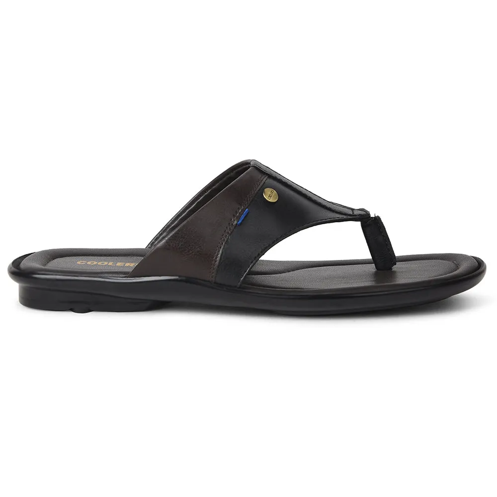 shoe storage Heel Cushioning Coolers Black Casual Slipper For Mens SENTOS-5 By Liberty