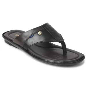 Coolers Black Casual Slipper For Mens SENTOS-5 By Liberty EVA midsole shoes