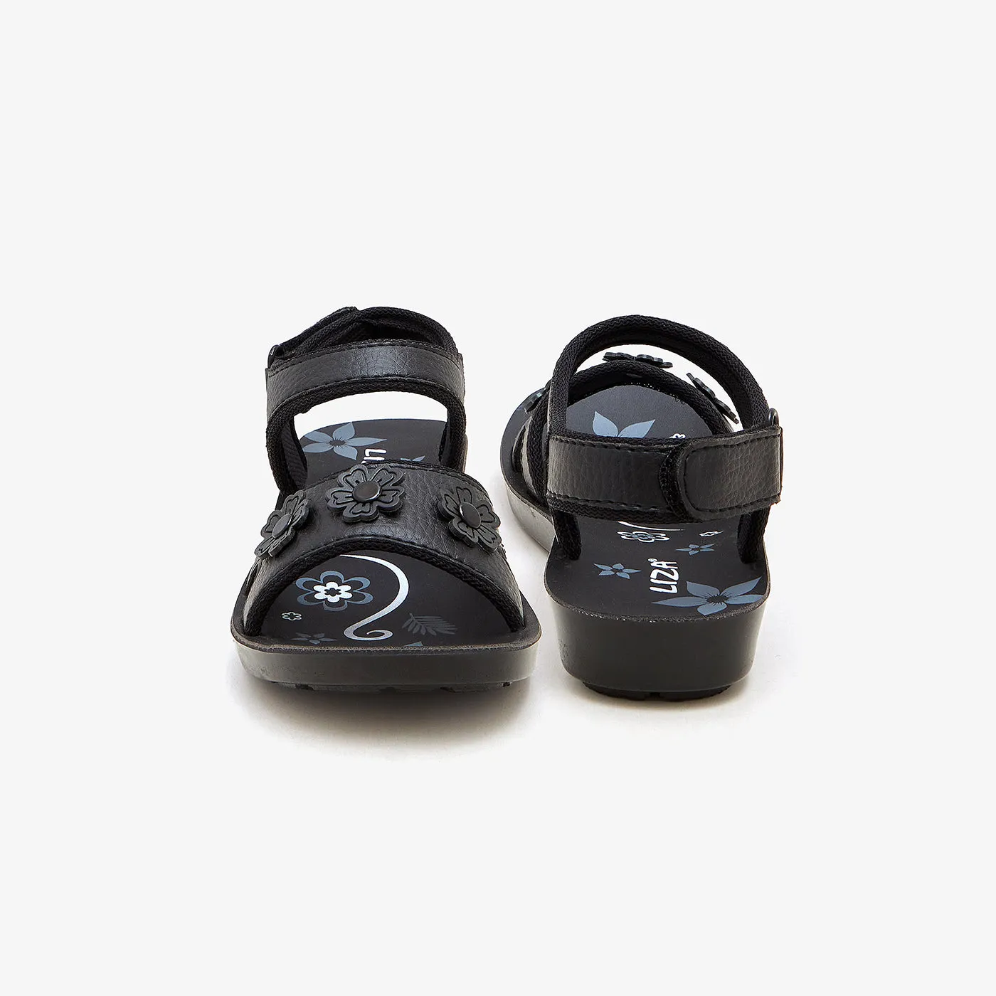 Girls' Floral Sandals running with dog shoes