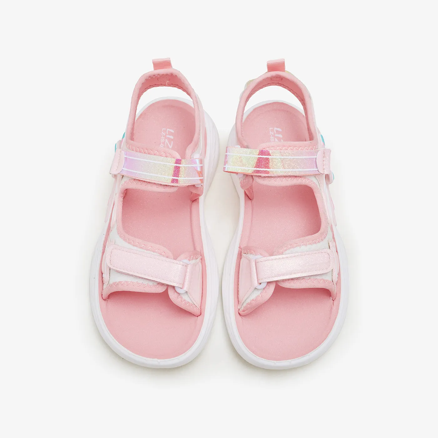 Stretchy Material Durable Compound Girl's  Stardust Sandals