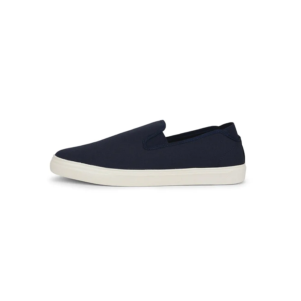 well made Gliders Non-Lacing Navy Blue Casual Sneakers For Men HYPER-E By Liberty