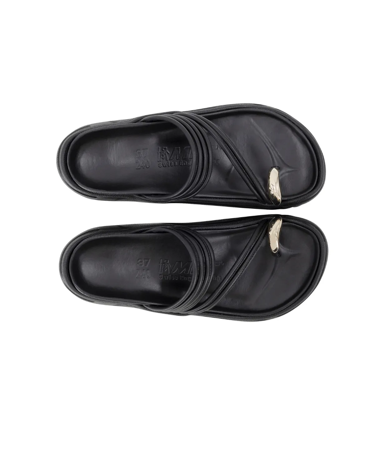 MBT Cho Black Womens Recovery Slides Comfort Airflow Channel System