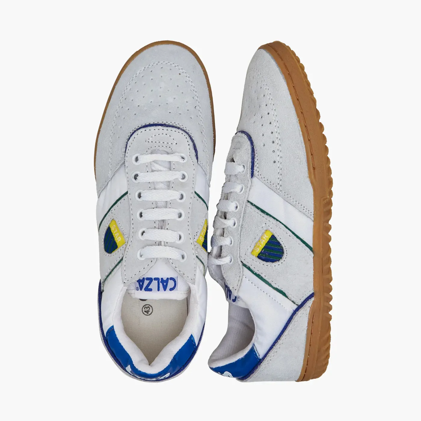 Men's Striped Leather Sneakers Energy Transfer System