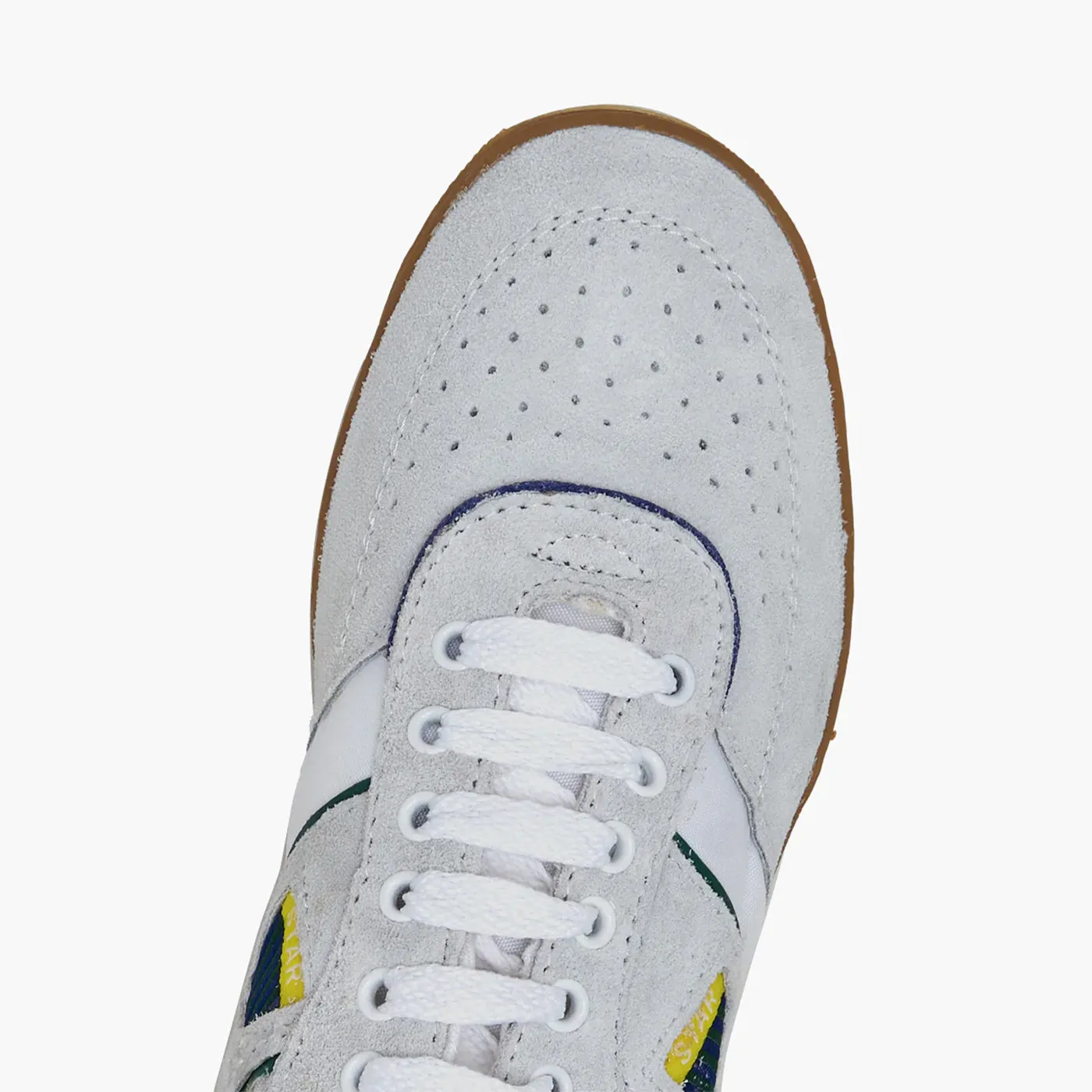 Men's Striped Leather Sneakers Traditional