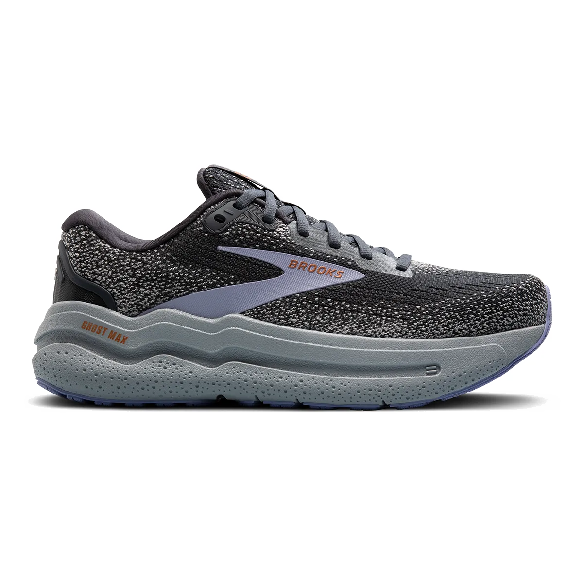 High Energy Return Sole Brooks Ghost Max 2 - Ebony - Sweet Lavender - Alloy