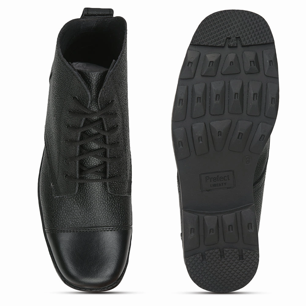 casual wearer grass running Prefect Formal Black Lace Up Shoes For Men 8131-11SEV By Liberty