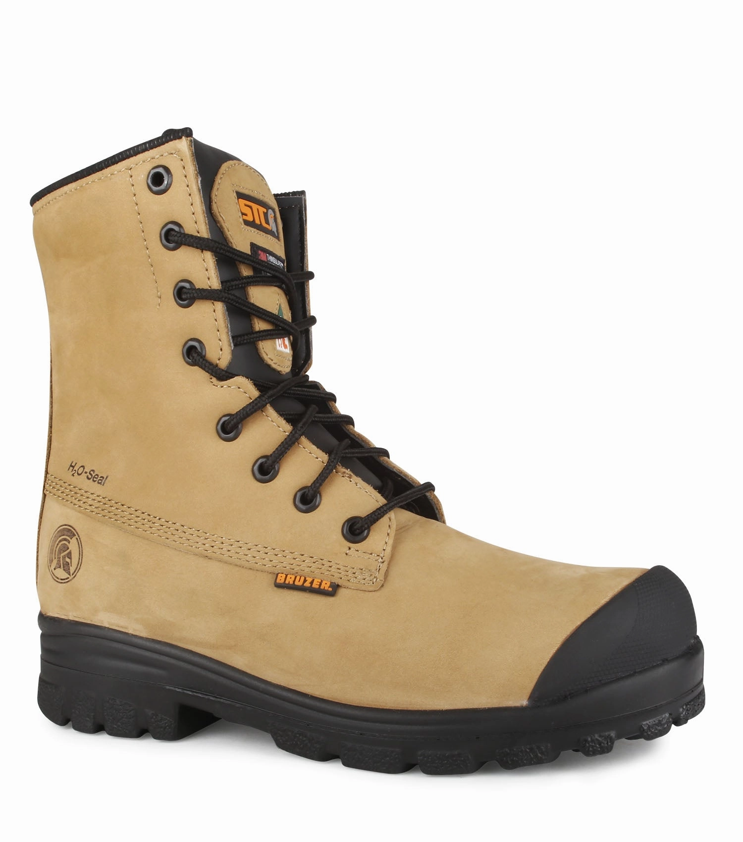 Acrobat, Tan | 8" Water-repellent Leather Work Boots | 200g Insulation Adult - runner running headbands
