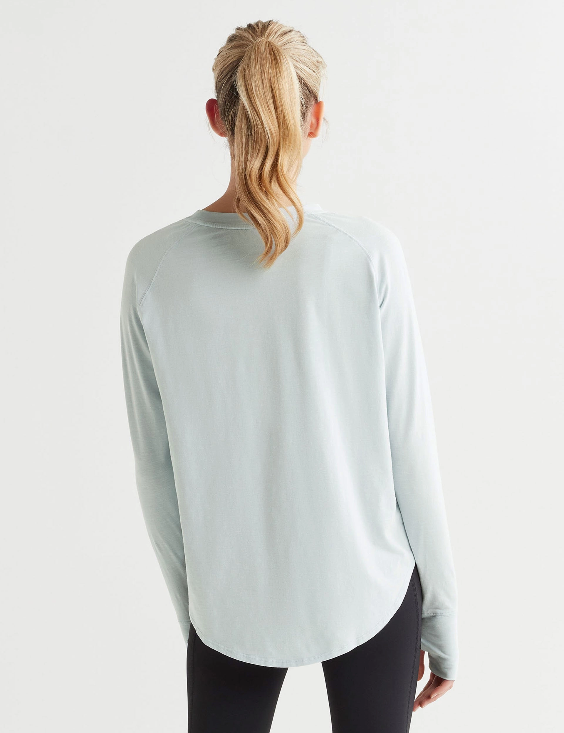 Jogging outfit Strength training Clare Vintage Washed Slub - Light Blue