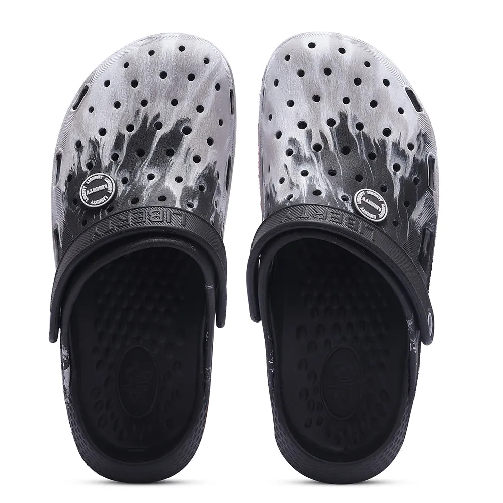 Flexible Forefoot Design A-HA Black Slingback Clogs For Men LPMXT-961E By Liberty