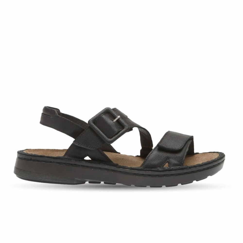 LightweightTextile Elegant Layer Naot Women's Castelo - Black Soft Leather