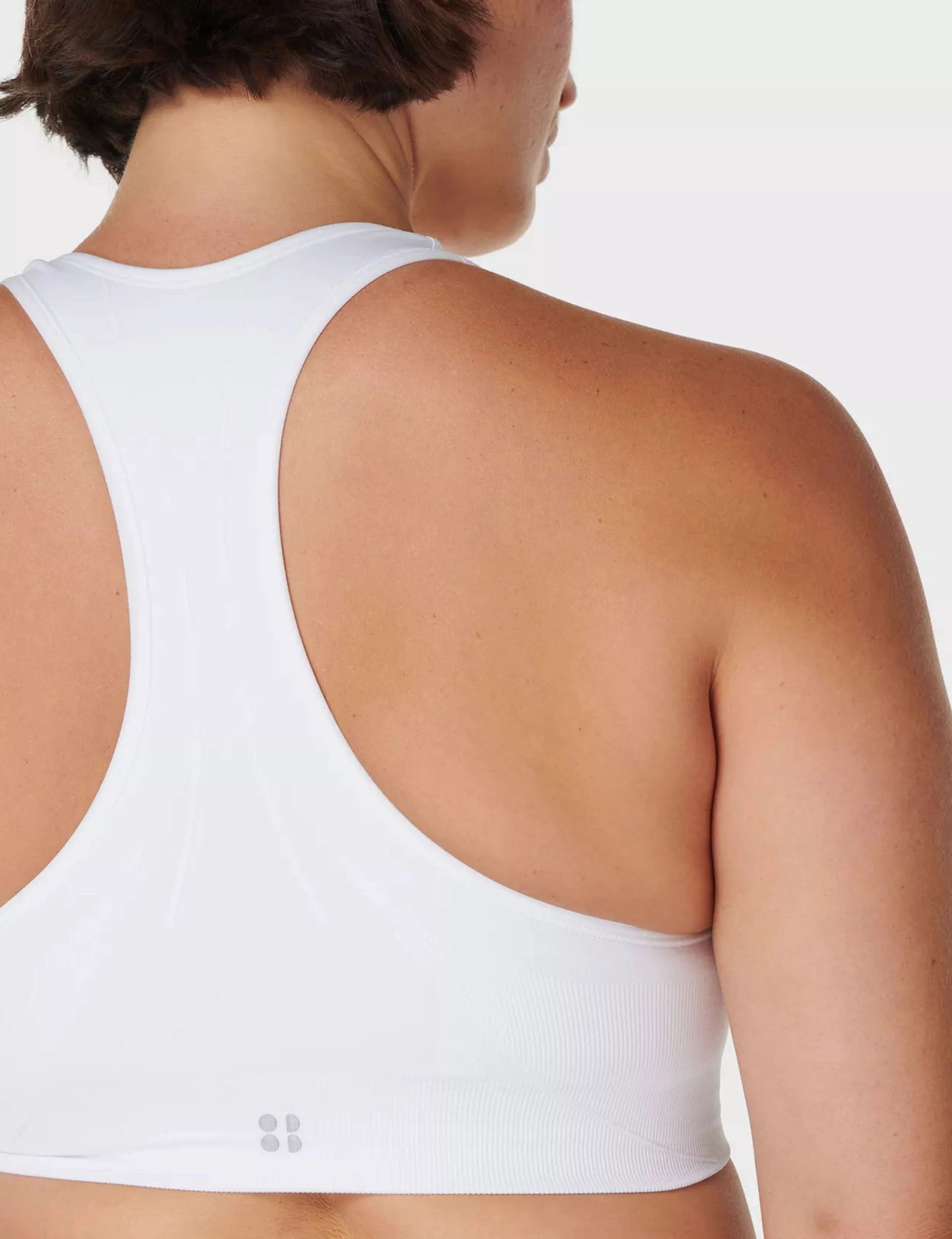 Stamina Seamless Sports Bra - White FadeResistantColors Calm Tone