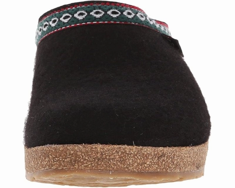 Haflinger GZ Classic Grizzly Clog - Black Global Edge