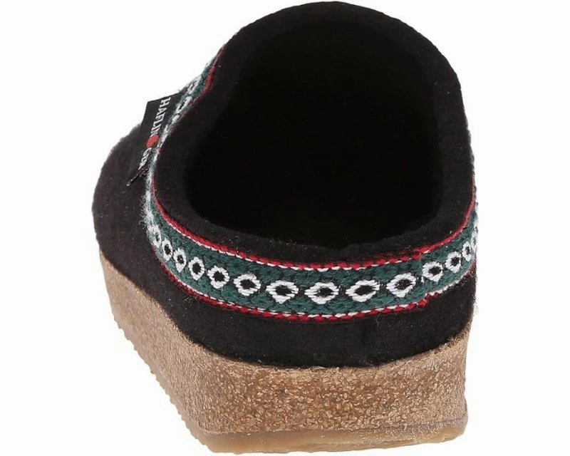 Haflinger GZ Classic Grizzly Clog - Black Stylish Shoes