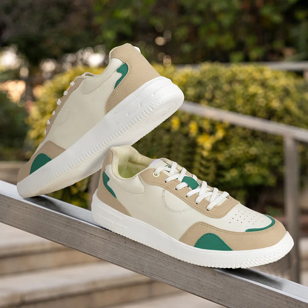 Trend - Setting packable shoes Leap7x White Casual Lacing Sneakers For Men AMAZER-3E By Liberty