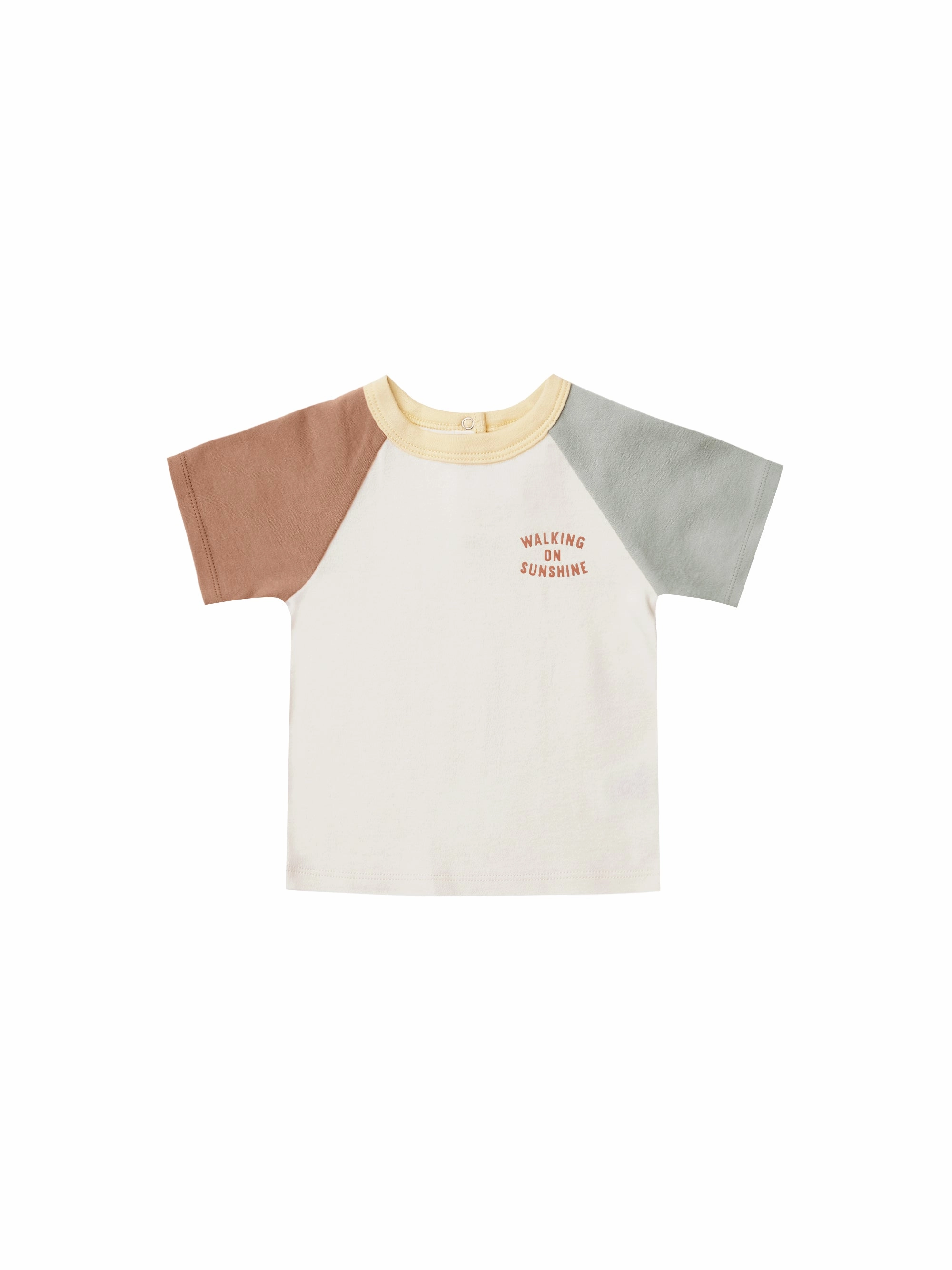 Quincy Mae Colour Block Raglan Tee - Colour Block home Kid's size