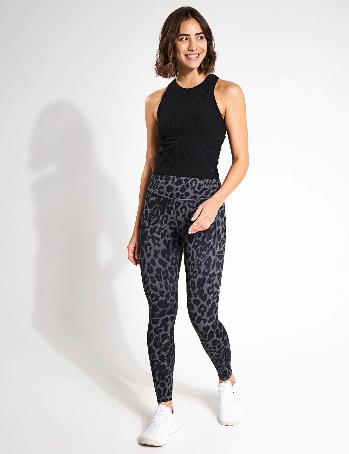 Harmony Tank Top - Black Rib Travel Ready