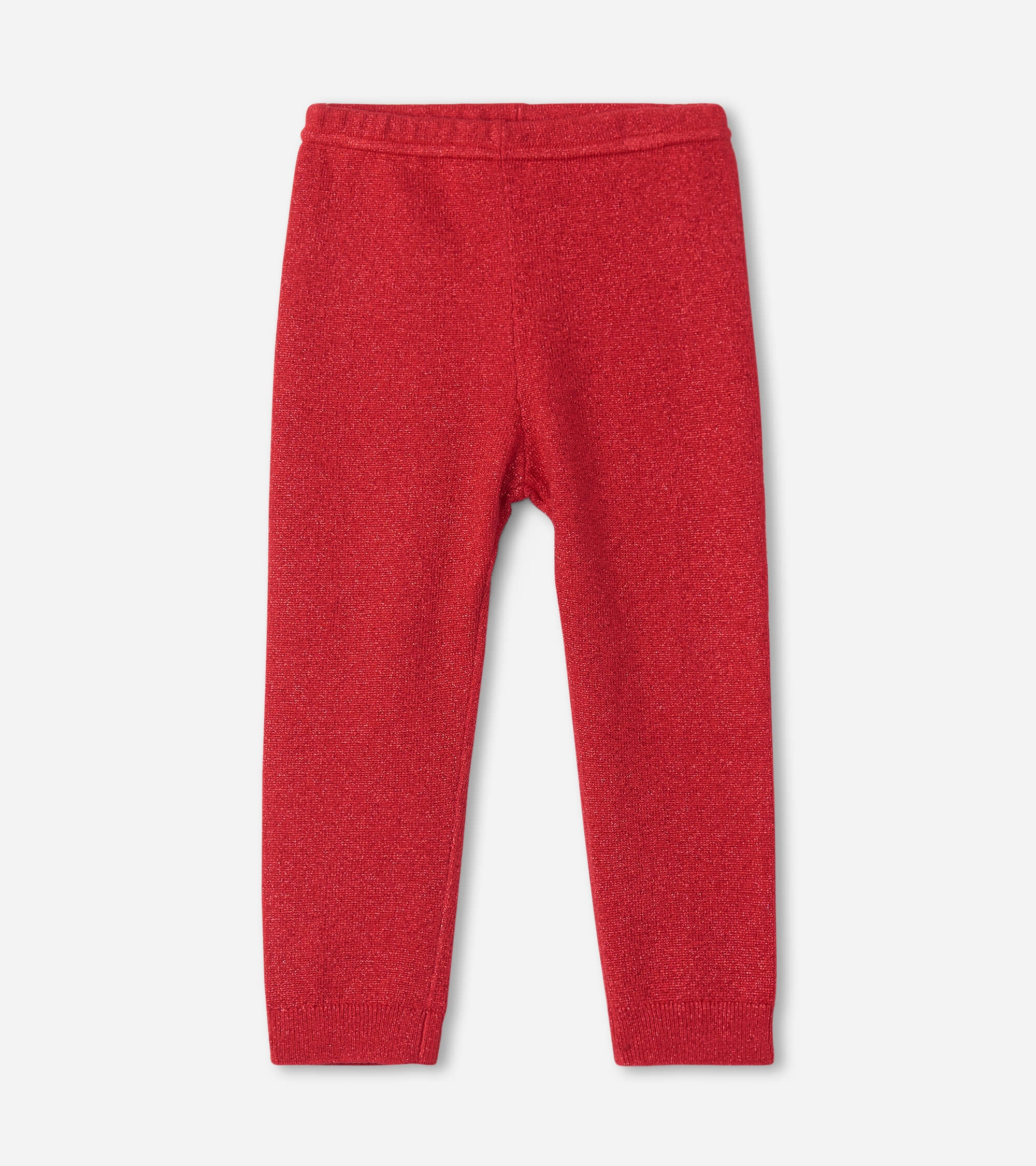 Hatley Baby Cable Knit Leggings - Holiday Red Parisian Chic