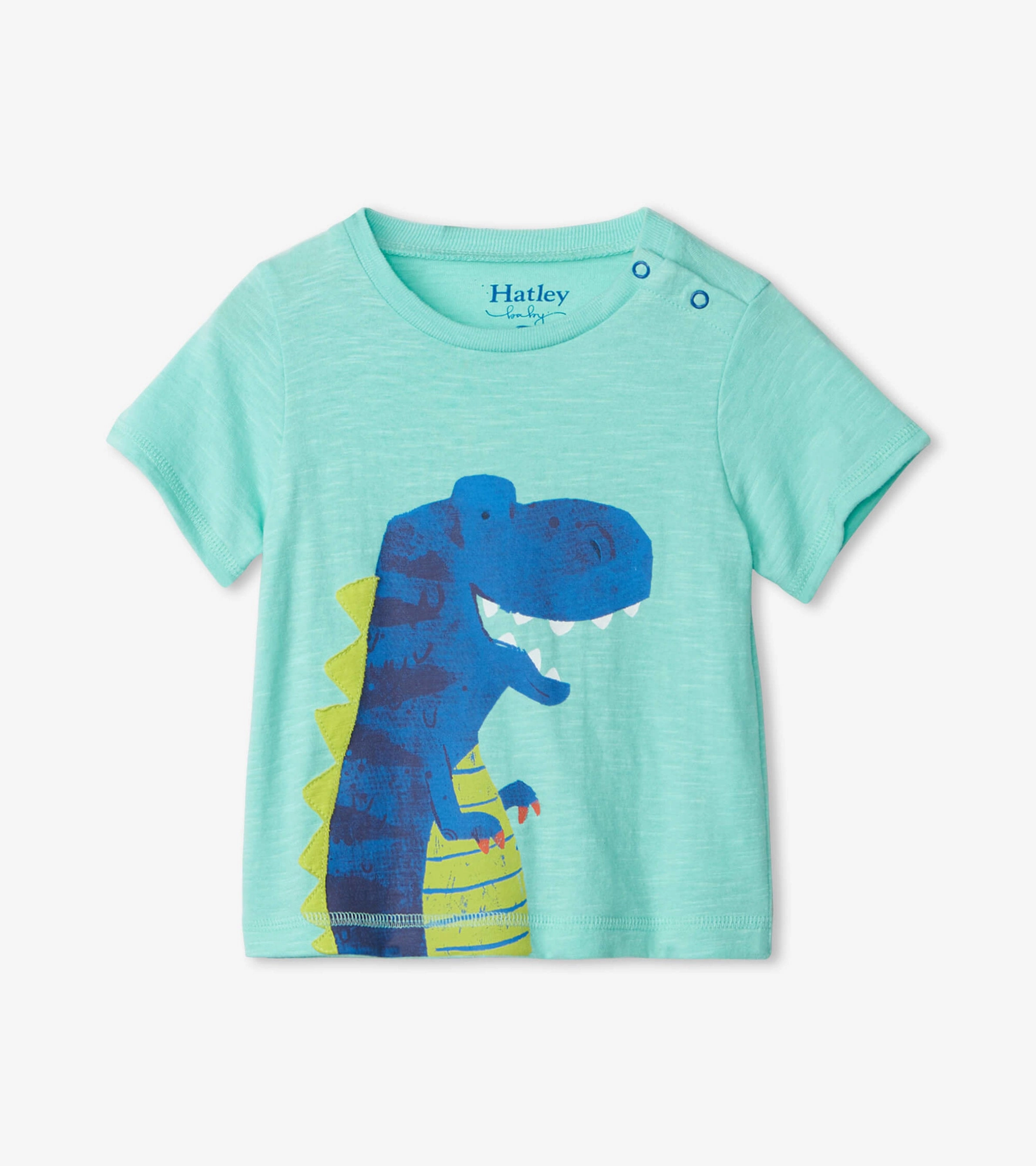Hatley Baby Short Sleeve Graphic Tee - Delightful Dino Leather