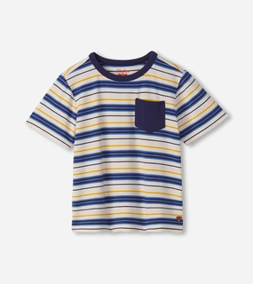 home Eye - Catching Hatley Bamboo Tee -Patriot Blue Stripes