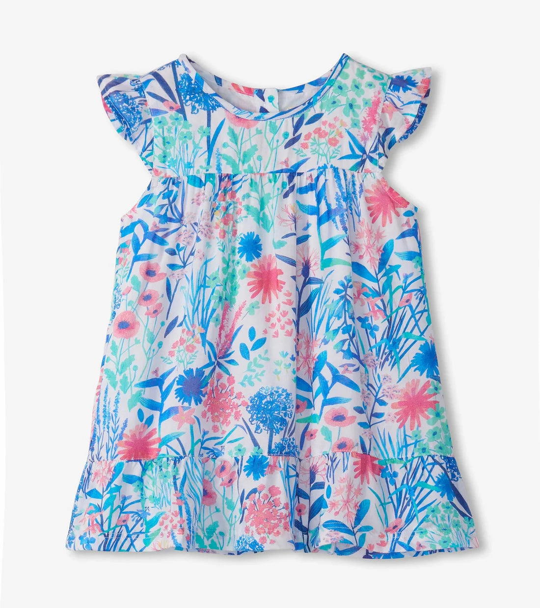 Hatley Flounce Dress - Wildflower Youthful Gradient colored children's wear