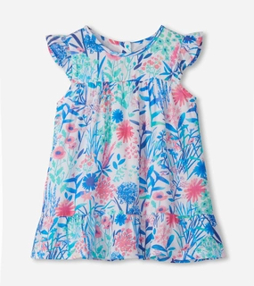Hatley Flounce Dress - Wildflower Youthful Gradient colored children's wear