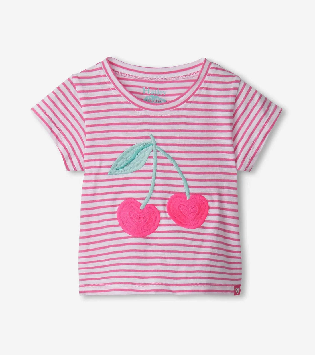Hatley Graphic Tee - Cherry Stripes Breathable kids' wear Infant
